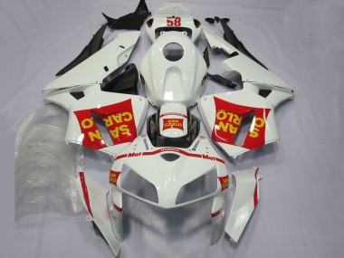 Comprar Carenados Moto Honda CBR600RR 2005-2006 - Blanco Rojo Amarillo San Carlo 58