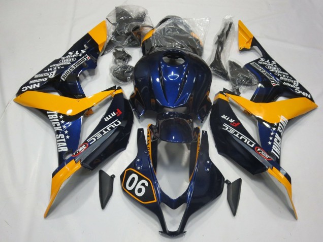 Comprar Carenados Moto Honda CBR600RR 2007-2008 - Naranja Azul Negro Brillante