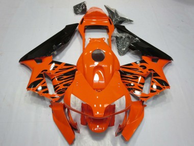 Comprar Carenados Moto Honda CBR600RR 2003-2004 - Naranja Negro Brillante Tribal