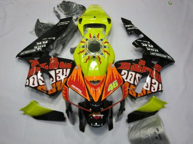 Comprar Carenados Moto Honda CBR600RR 2005-2006 - Vibrant Amarillo Negro Rossi