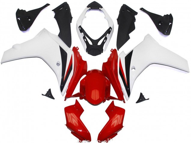 Comprar Carenados Moto ABS Honda CBR600F 2011-2013 - Blanco Rojo Negro Brillante