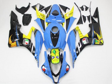 Comprar Carenados Moto Honda CBR600RR 2007-2008 - Azul Claro Amarillo Negro Brillante Tiburón