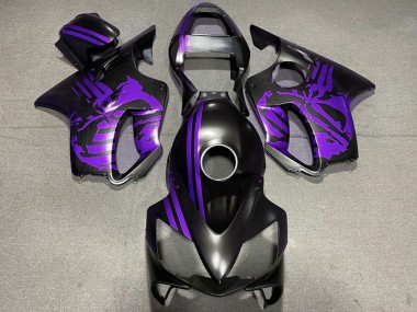 Comprar Carenados Moto Honda CBR600 F4i 2001-2003 - Púrpura Negro Mate Cráneo
