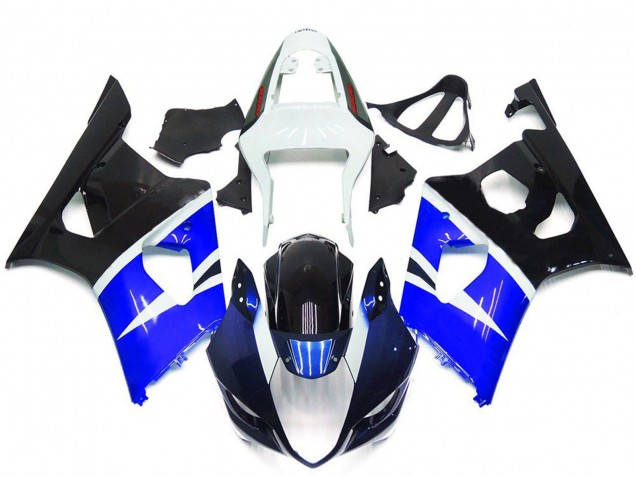 Comprar Carenados Moto Suzuki GSXR 1000 2003-2004 - Blanco Azul Negro Brillante