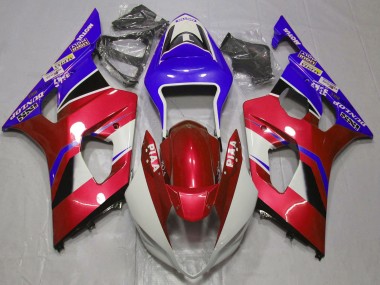 Comprar Carenados Moto Suzuki GSXR 1000 2003-2004 - Rojo Caramelo Blanco Azul