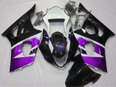 Comprar Carenados Moto Suzuki GSXR 1000 2003-2004 - Púrpura Blanco Negro Brillante