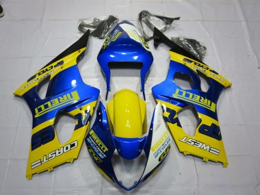 Comprar Carenados Moto Suzuki GSXR 1000 2003-2004 - Azul Amarillo Negro Pirelli