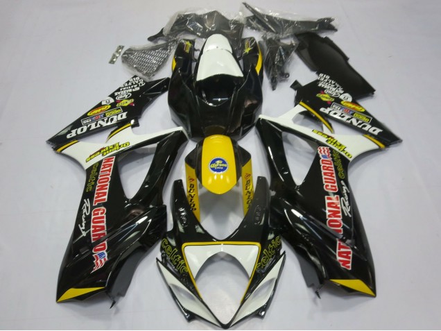 Comprar Carenados Moto Suzuki GSXR 1000 2007-2008 - Blanco Amarillo Rojo Negro Dunlop
