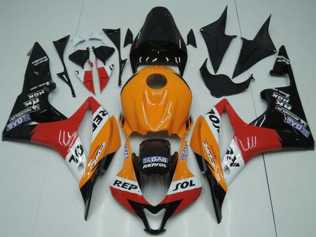 Comprar Carenado Moto Honda CBR600RR 2007-2008 - Naranja Blanco Rojo Negro Brillante Repsol
