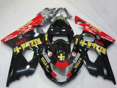 Comprar Carenados Moto Suzuki GSXR 600 / GSXR 750 2004-2005 - Negro Brillante Rojo Amarillo Rizla