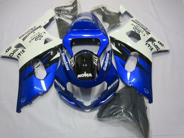 Comprar Carenados Moto Suzuki GSXR 600 / GSXR 750 2001-2003 - Blanco Azul Negro Brillante