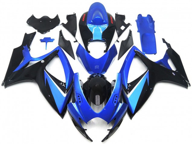 Comprar Carenados Moto Suzuki GSXR 600 / GSXR 750 2006-2007 - Azul Negro Rojo Raya