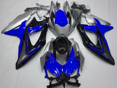 Comprar Carenados Moto Suzuki GSXR 600 / GSXR 750 2008-2010 - Plata Azul Negro Brillante
