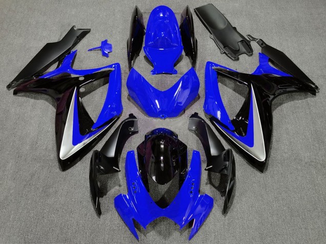 Comprar Carenado Moto Suzuki GSXR 600 / GSXR 750 2006-2007 - Azul Plata Negro Brillante OEM Estilo