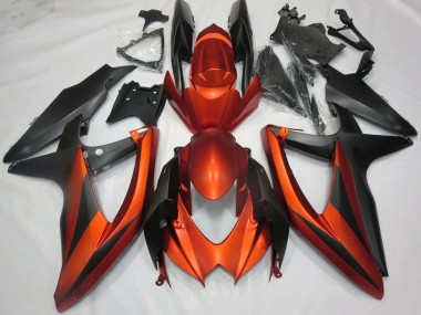 Comprar Carenados Moto Suzuki GSXR 600 / GSXR 750 2008-2010 - Burnt Naranja Negro Mate