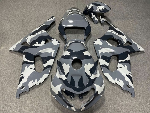 Comprar Carenados Moto Suzuki GSXR 600 / GSXR 750 2001-2003 - Gris Negro Blanco Camouflage