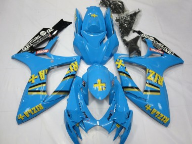 Comprar Carenados Moto Suzuki GSXR 600 / GSXR 750 2006-2007 - Azul Claro Negro Amarillo Rizla