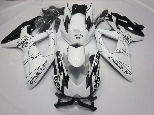 Comprar Carenados Moto Suzuki GSXR 600 / GSXR 750 2008-2010 - Blanco Negro Alstare Corona Motul