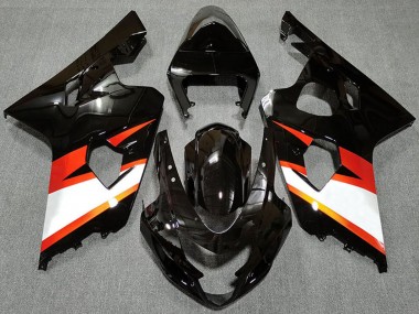 Comprar Carenados Moto Suzuki GSXR 600 / GSXR 750 2004-2005 - Negro Brillante Naranja Blanco