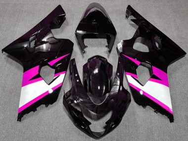 Comprar Carenados Moto Suzuki GSXR 600 / GSXR 750 2004-2005 - Negro Brillante Rosa Blanco