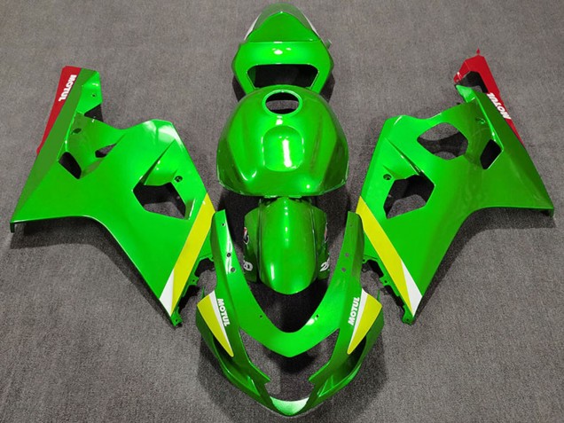 Comprar Carenados Moto Suzuki GSXR 600 / GSXR 750 2004-2005 - Verde Amarillo Blanco