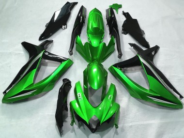 Comprar Carenados Moto Suzuki GSXR 600 / GSXR 750 2008-2010 - Verde Plata Negro Brillante