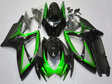 Comprar Carenado Moto Suzuki GSXR 600 / GSXR 750 2006-2007 - Verde Negro Brillante Negro Mate