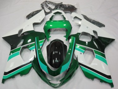 Comprar Carenados Moto Suzuki GSXR 600 / GSXR 750 2004-2005 - Verde Brillante Verde Blanco
