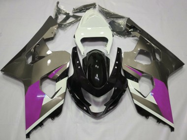 Comprar Carenados Moto Suzuki GSXR 600 / GSXR 750 2004-2005 - Blanco Rosa Gris Negro Brillante