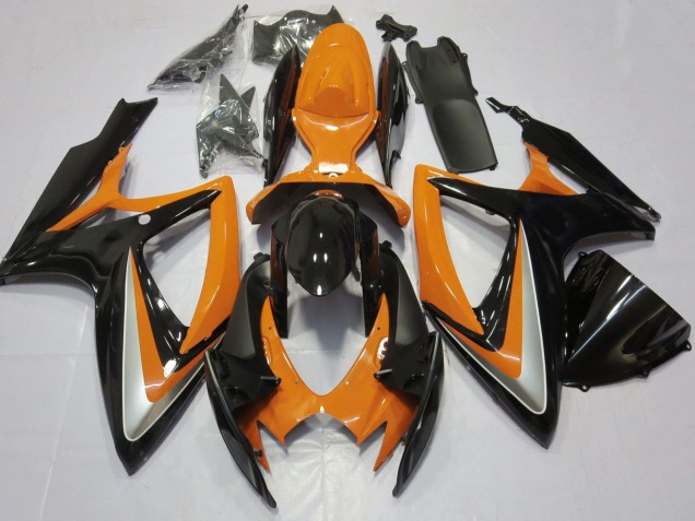 Comprar Carenado Moto Suzuki GSXR 600 / GSXR 750 2006-2007 - Naranja Negro Brillante