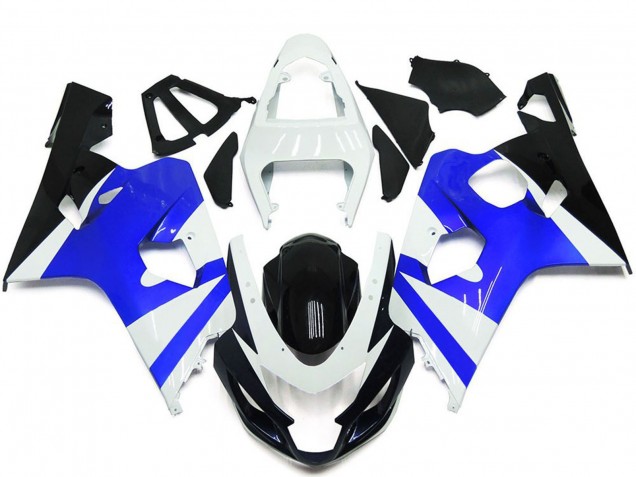 Comprar Kits Carenado Moto Suzuki GSXR 600 / GSXR 750 2004-2005 - Blanco Azul Negro Brillante