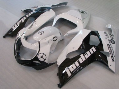 Comprar Carenados Moto Suzuki GSXR 600 / GSXR 750 2001-2003 - Blanco Negro Brillante Jordan Michelin
