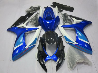 Comprar Carenado Moto Suzuki GSXR 600 / GSXR 750 2006-2007 - Blanco Azul Negro Brillante