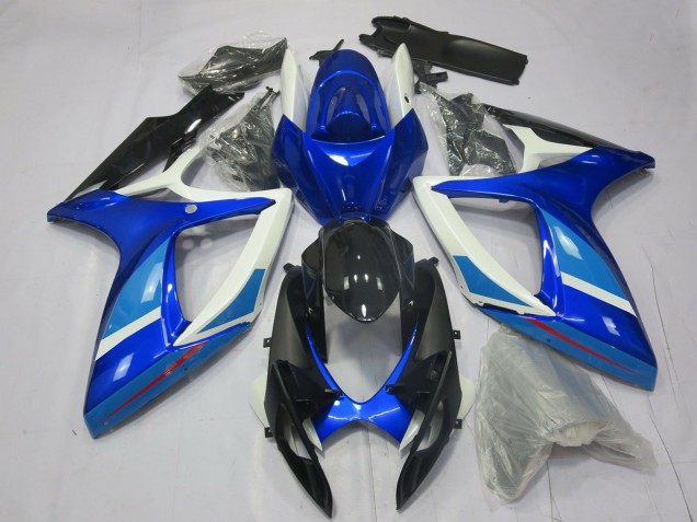 Comprar Carenado Moto Suzuki GSXR 600 / GSXR 750 2006-2007 - Blanco Azul Negro Brillante