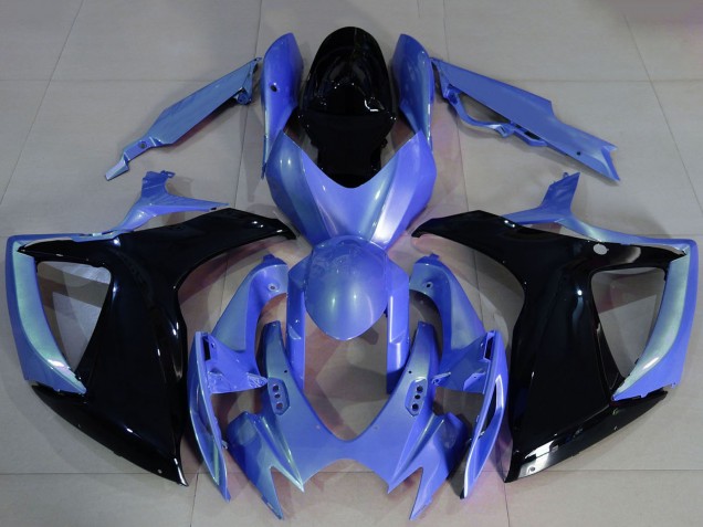 Comprar Carenados Moto Suzuki GSXR 600 / GSXR 750 2006-2007 - Azul Claro Negro Brillante