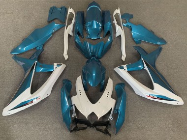 Comprar Carenados Moto Suzuki GSXR 600 / GSXR 750 2008-2010 - Blanco Azul Claro OEM Estilo