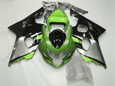 Comprar Carenados Moto Suzuki GSXR 600 / GSXR 750 2004-2005 - Verde Plata Negro Brillante
