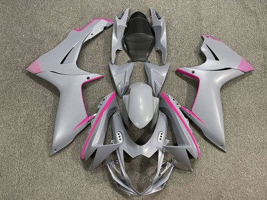 Comprar Carenados Moto Suzuki GSXR 600 / GSXR 750 2011-2024 - Nardo Gris Mate Rosa Accents