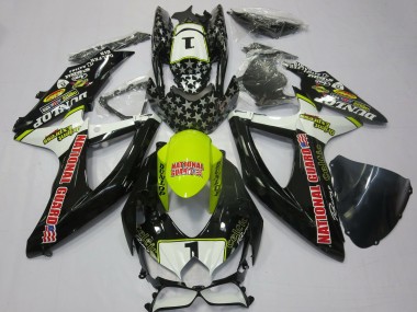 Comprar Carenados Moto Suzuki GSXR 600 / GSXR 750 2008-2010 - Blanco Amarillo Rojo Negro National Guard