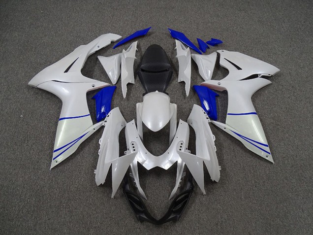 Comprar Carenados Moto Suzuki GSXR 600 / GSXR 750 2011-2024 - Blanco Perla Azul Oscuro