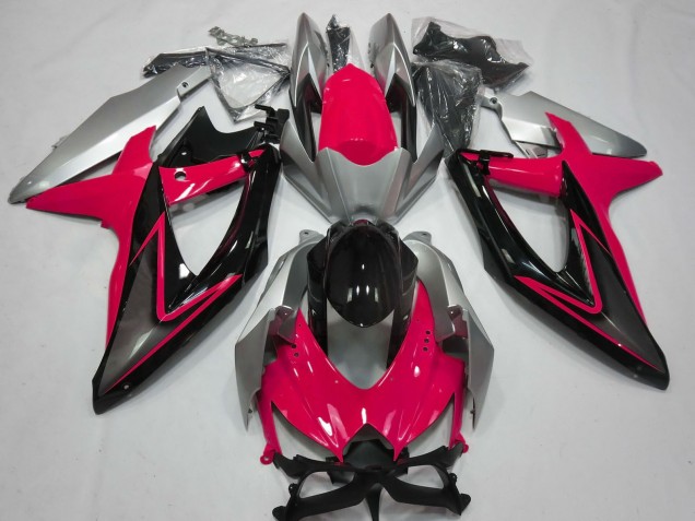 Comprar Carenados Moto Suzuki GSXR 600 / GSXR 750 2008-2010 - Plata Rojo Negro Brillante