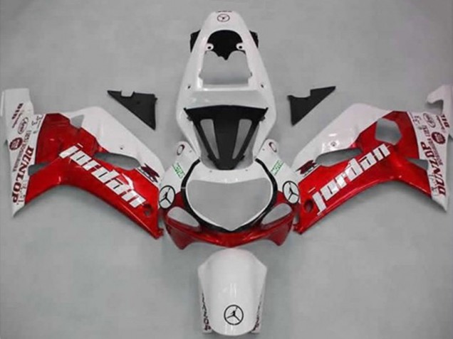 Comprar Carenados Moto Suzuki GSXR 600 / GSXR 750 2001-2003 - Blanco Rojo Jordan Dunlop