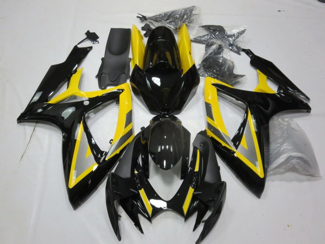 Comprar Carenados Moto Suzuki GSXR 600 / GSXR 750 2006-2007 - Amarillo Plata Negro Brillante