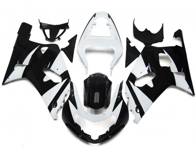Comprar Carenados Moto Suzuki GSXR 600 / GSXR 750 2001-2003 - Blanco Negro Brillante OEM Estilo