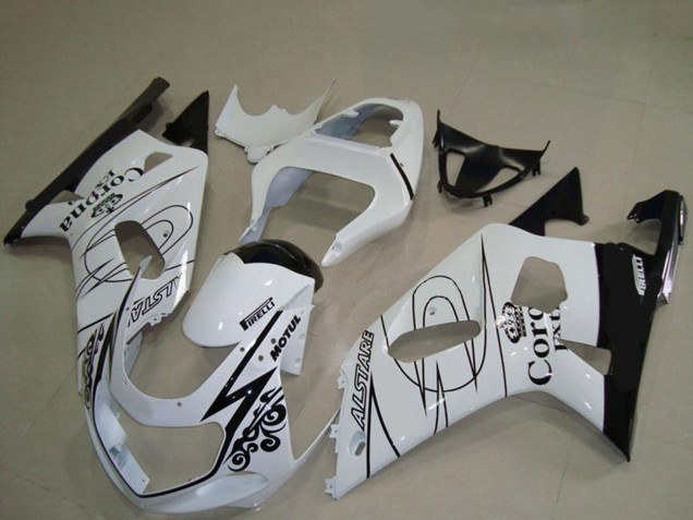 Comprar Carenados Moto Suzuki GSXR 600 / GSXR 750 2001-2003 - Blanco Negro Corona Alstare