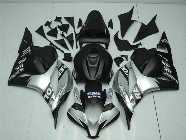 Comprar Carenados Moto Honda CBR600RR 2009-2012 - Plata Negro Mate Repsol