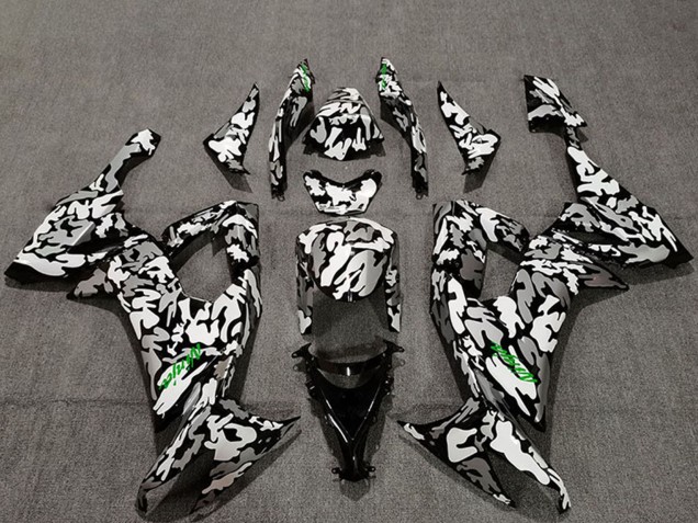 Comprar Carenados Moto Kawasaki ZX10R 2008-2010 - Camouflage Verde Calcomanías
