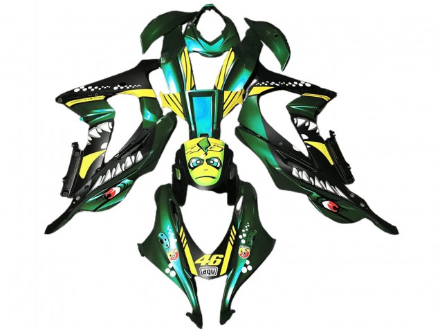 Comprar Carenados Moto Kawasaki ZX10R 2016-2020 - Verde Bosque Amarillo Tiburón 46