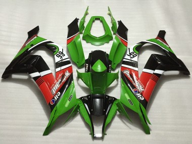 Comprar Carenados Moto Kawasaki ZX10R 2011-2015 - Verde Rojo Blanco Negro Elf Motocard 66