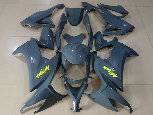 Comprar Carenados Moto Kawasaki ZX10R 2008-2010 - Nardo Gris Oscuro Alta Visibilidad Amarillo